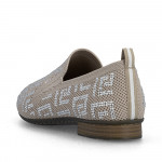 Rieker női bézs textil mokaszin 51953-62