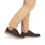 Rieker férfi barna bőr félcipő extra széles lábra 10424-22