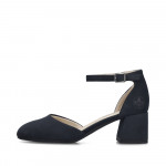 Rieker női kék oldalt nyitott félcipő 44762-14