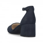 Rieker női kék oldalt nyitott félcipő 44762-14