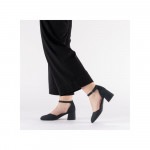 Rieker női kék oldalt nyitott félcipő 44762-14