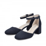 Rieker női kék oldalt nyitott félcipő 44762-14