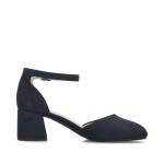 Rieker női kék oldalt nyitott félcipő 44762-14