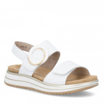 Remonte fehér női tépőzáras bőr szandál D1J63-80 Női Rieker