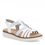 Remonte fehér női bebújós szandál D2041-80 Női Rieker