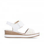 Remonte fehér női tépőzáras telitalpú szandál D6453-81