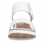 Remonte fehér női tépőzáras telitalpú szandál D6453-81