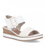Remonte fehér női tépőzáras telitalpú szandál D6453-81 Női Remonte