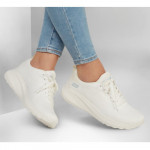 Skechers BOBS Squad Chaos Face Off női fűzős törtfehér sportcipő 117209-OFWT