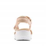 Skechers Uno Sandal Summer Stand2 119813-NAT tépőzáras natúrszínű női szandál