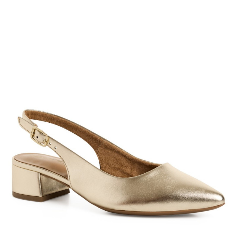 Tamaris aranyszínű női hátul nyitott szling cipő 29505-44-9B5 07753