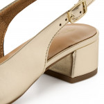 Tamaris aranyszínű női hátul nyitott szling cipő 29505-44-9B5 07753