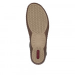 Rieker fekete metál kombi oldalt nyitott női cipő M1655-00