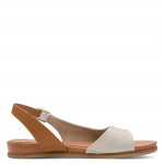 Jana női csatos arany snake mix szandál 28160-42-960 07780