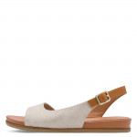 Jana női csatos arany snake mix szandál 28160-42-960 07780