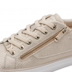 Marco Tozzi pezsgőszínű női fűzős–cipzáras sneaker 23757-46-961 07782