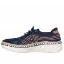 Skechers Wilshire BLVD Bellevue kék női fűzős sztreccs cipő 100716-NVY