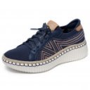 Skechers Wilshire BLVD Bellevue kék női fűzős sztreccs cipő 100716-NVY