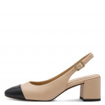 Marco Tozzi bézs kombi női hátul nyitott szling 29618-46-423 07788