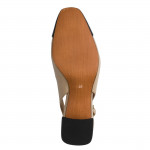 Marco Tozzi bézs kombi női hátul nyitott szling 29618-46-423 07788