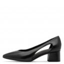 Marco Tozzi fekete bőr női oldalt nyitott körömcipő 22429-46-001 07792