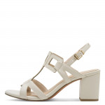 Marco Tozzi krémszínű elegáns női szandál 28312-44-403 07783