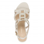 Marco Tozzi krémszínű elegáns női szandál 28312-44-403 07783