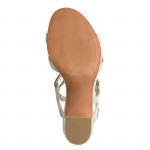 Marco Tozzi krémszínű elegáns női szandál 28312-44-403 07783