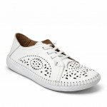 Sherlock Soon női fűzős fehér lyukacsos félcipő 128-177L 07822 Női Sherlock Soon