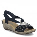 Rieker női bebújós kék telitalpú szandál 62451-14 Női Rieker