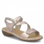 Rieker női metálfényű bőr tépőzáras szandál 659C7-89 Női Rieker