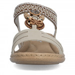 Rieker bézs női bebújós szandál 61855-62