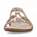 Rieker bronz bézs mix női bebújós szandál 64270-90