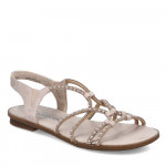 Rieker bronz bézs mix női bebújós szandál 64270-90 Női Rieker