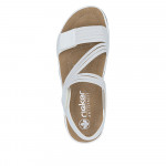 Rieker női sportos tépőzáras fehér szandál 64870-81