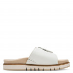Tamaris Comfort fehér női bőr papucs 87106-42-108 07779