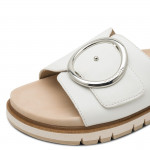 Tamaris Comfort fehér női bőr papucs 87106-42-108 07779