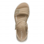 Tamaris Comfort bézs–arany női tépőzáras szandál 88734-46-499 07799