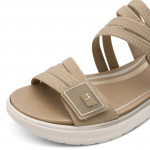 Tamaris Comfort bézs–arany női tépőzáras szandál 88734-46-499 07799