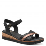 Jana fekete éktalpú tépőzáras szandál 28762-46-098 07795 Női Jana