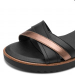 Jana fekete éktalpú tépőzáras szandál 28762-46-098 07795