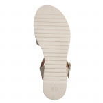 Jana fekete éktalpú tépőzáras szandál bézs arany kombi 28762-46-499 07796