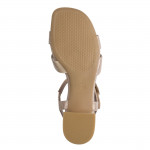 Jana bézs metál tépőzáras női szandál 28382-46-496 07797