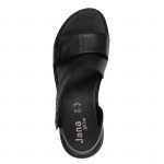 Jana fekete tépőzáras női bőr szandál 28711-46-001 07798