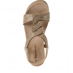Tamaris réz színű bebújós női szandál 28200-44-964 07755