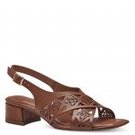 Tamaris csatos női áttört barna bőr szandál 28252-42-440 07757 Női Tamaris