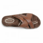 Pegada barna férfi tépőzáras bőr szandál 134703-02  07802