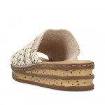 Rieker bebújós női bézs mix papucs 629X8-60