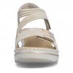 Rieker tépőzáras éktalpú női bézs szandál 67410-62