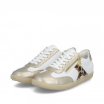 Rieker fűzős cipzáros női fehér sneaker sportcipő L9700-81